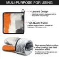 thumbnail image 7 of Orange and Grey Abstract Art Artwork Kitchen Oven Mitt and Pot Holder Sets 2 Pcs for Baking, Cooking and Grilling, Heat Resistant Up To 392 °F, 7 of 7