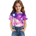 thumbnail image 4 of Piuwrlz Kid Short Sleeve Sweatshirt Girls T-Shirts Purple Size 11 Years, 4 of 8