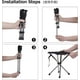 thumbnail image 4 of (Rojo - L)Taburete plegable para acampar, pescar, asiento, trípode plegable, pequeño, ligero, portátil, telescópico, taburete para senderismo, viajes, playa, barbacoa, 4 of 5