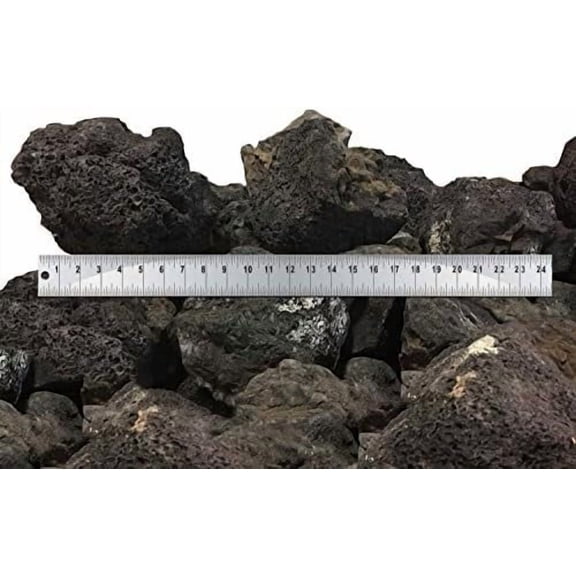 Large Black Lava Rocks - 30 Lbs$$Garden & Patio