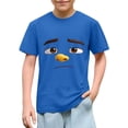 thumbnail image 2 of Piuwrlz 5 T Boys Short T-Shirts Sleeve Toddler Funny Graphic Shirts Tops Boy Funny Graphic Shirts Pullover T Shirts Blue Size 5 Years, 2 of 7