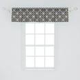 thumbnail image 2 of Ambesonne Abstract Window Valance, Digitally Generated Silhouettes in an Design, Curtain Valance for Kitchen Bedroom Decor with Rod Pocket, 54" X 12", Grey Multicolor, 2 of 3
