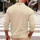thumbnail image 5 of pstuiky Camisas casuales de manga larga para hombre, Blusa informal de manga larga con cuello en V y solapa para hombre, de color liso camisetas de hombre xxxl, 5 of 8