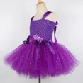 thumbnail image 5 of Disfraz de hada mariposa morada para niñas con alas y flores brillantes, vestido de tutú para niñas pequeñas, ropa de fiesta de Halloween, 5 of 5