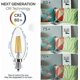 thumbnail image 4 of Antique LED Bulb,E12 Base 2700K 4W 30 Watt Vintage Edison LED Chandelier Light Bulbs LED Candelabra, 4 of 5