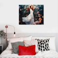 thumbnail image 4 of Nawypu Poster Canvas Wall Art Sexy Girl in Dress on Garden Sunshine Wall Decor Room Decor Frame-style, 4 of 4