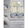 thumbnail image 3 of Blue Starfish Coastal Living Room Curtains 2 Panel, Eucalyptus Summer Nautical Shell Retro Cafe Window Treatment, Farmhouse Bedroom Bathroom Kitchen Curtains Drapes 104"x54", 3 of 6
