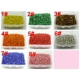 thumbnail image 3 of U8MO 5000 Silver-Lined Glass Tube Bugle Beads 2X2mm + Storage Box Colour Choice-Champagne, 3 of 7
