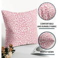 thumbnail image 6 of Pink Leopard Print Pillow Covers 20x20 Inch Set of 2 Cheetah Animal Spots Decorative Throw Pillows for Couch Farmhouse Square Pillow Cases Home Decor for Living Room Sofa Bed Porch Outdoor, 6 of 6