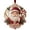 C, variant on Lypsnake 2D Santa Christmas Magic Ornament, Jeweled Santa Hanging Decoration with Candy Cane & Velvet Ribbon,Christmas Tree Pendant for Holiday Home Decor