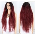 thumbnail image 3 of Unique Bargains Lace Front Wigs Long Water Wave for Women Red, 3 of 7