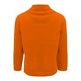 thumbnail image 4 of WTXUE Women's Cowl Neck Sweater Elegant Casual Soft Knit Long Sleeve Pullover Sweaters Loose Fit Top Tunic Sweaters Fall Outfits Outwear Orange L, 4 of 5