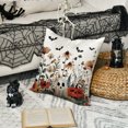 thumbnail image 5 of Sm:)e Ghost Pumpkin Flowers Halloween Pillow Covers 18x18 Inch Set of 2, Cushion Covers for Sofa Home Decor, 5 of 6