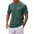 thumbnail image 2 of Kureaily Fashion Mens T Shirt Gym Workout Athletic Shirt Cotton Tee Shirt Top, 2 of 7
