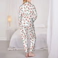 thumbnail image 6 of Goofa Fruit Printed Women’s 2 Piece Pajama Set Super,Pajamas Women's Long Sleeve Sleepwear Soft Button Down Loungewear Pjs Lounge Set Nightwear-, 6 of 9