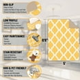 thumbnail image 2 of Ottomanson Trellis Area Rug 5' x 6'6" - Non Slip Low Pile Carpet, Yellow, 2 of 8