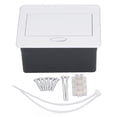 thumbnail image 1 of DEWIN Enchufe De Escritorio Integrado, 2500W Enchufe De Escritorio Integrado EU 2Pin 2 USB Toma De Corriente Oculta Impermeable AC250V 16A, 1 of 8
