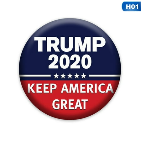 AkoaDa Trump Buttons, 2020 Presidential Election Campaign Buttons ABS Plastic