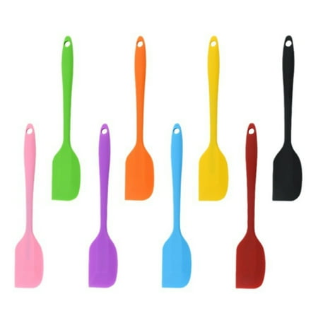 

Jubilant Silicone Scraper for Baking Cooking Scraping Mixing Colorful Heat Resistant Spatula Non Stick BPA-Free Kitchen Tools for Home Restaurant