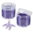 thumbnail image 1 of Unique Bargains Paper Clips 1.1 Inch Vinyl Coated with Box for Office Home Purple Count 400, 1 of 6