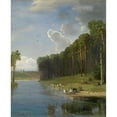 thumbnail image 3 of Alexei Kondratievich Savrasov 15x18 Black Modern Framed Museum Art Print Titled - Pastoral Scene, 3 of 5
