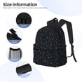 thumbnail image 5 of Haiem Constellation Lightweight Backpack for School, Classic Basic Water Resistant Casual Daypack for Travel with Bottle Side Pockets, 5 of 8