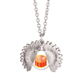 thumbnail image 1 of Instrument d'Agitation de Tambour Collier Pendentif Médaillon Bijoux, 1 of 3