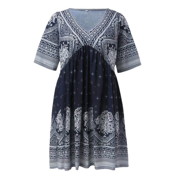 Vedolay Mini Dress Women's Sleeveless Racerback Maxi Dress Floral Print Casual Long Dresses with Pockets,Black S