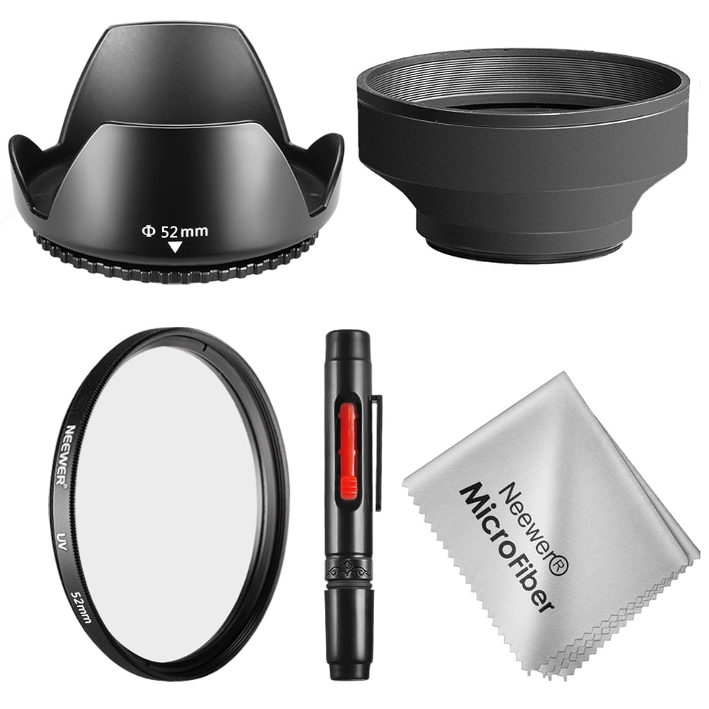 + Macro Close-Up Set Neewer 52MM Professional Lens Filter and Close-up Macro Accessory Kit for NIKON D7100 D7000 D5300 D5200 D5100 D5000 D3300 D3200 D3100 D3000 D90 D80 DSLR Cameras- Includes Filter Kit +1, +2, +4, +10 UV, CPL, FLD + Filter Carrying Pou 