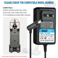 thumbnail image 3 of PwrON Compatible AC Adapter Power Charger Replacement for Dyson Vacuum Cleaner 965875-07 967813-02 Animal, 3 of 5