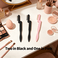 thumbnail image 4 of ACDANC 2026 New Eyelash Brush Collapsible Eyelash Comb Steel Tooth Lash Brush for Daily Party Makeup Black and Pink, 4 of 6