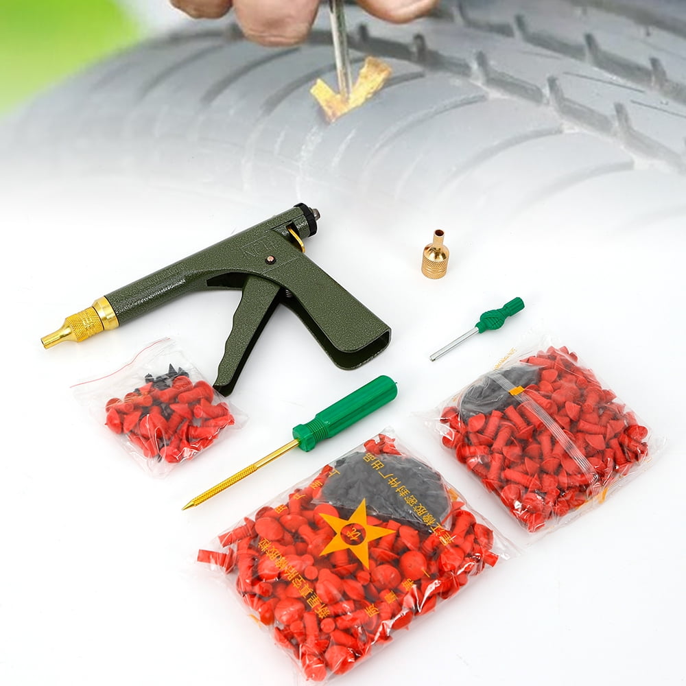Tire Plug Gun Mushroom Tire Plug Kit Tire Plugger Tubeless Tyre Wheel