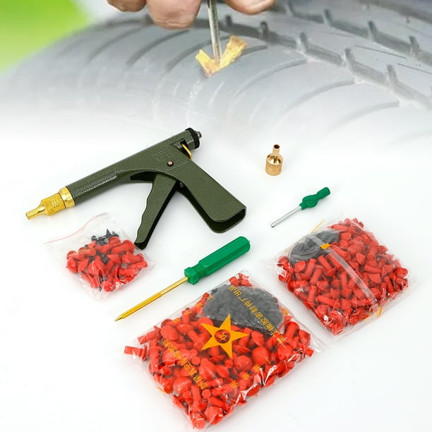 Tire Plug Gun Mushroom Tire Plug Kit Tire Plugger Tubeless Tyre Wheel