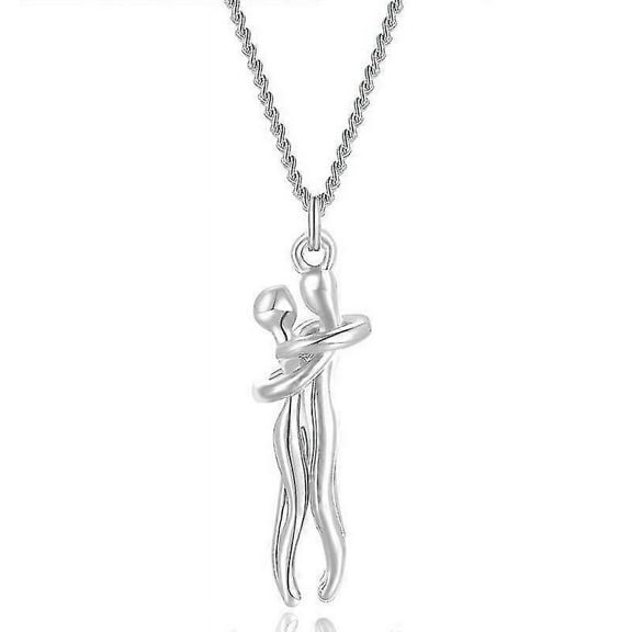 Necklace S925 Sterling Silver Hugging Necklace Beloved Jewelry For Him And Her,lover Valentines Day Gift Banmo