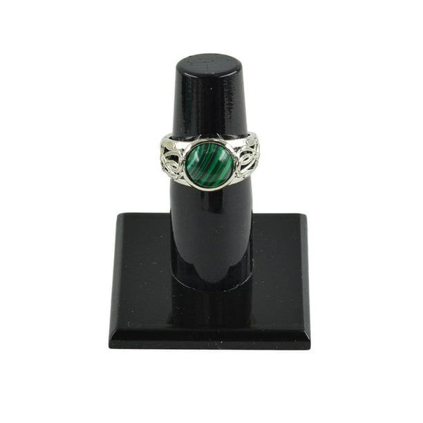 Anillo turquesa ovalado unisex Yinane con Ajuste de Plata