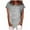 Gray, variant on Ichuanyi Womens Shirts , Women's Casual T-Shirt Funny Letter Printed Short Sleeve O-Neck Tees Top