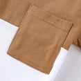 thumbnail image 6 of TAmten Toddler Boy Clothes 18-24 Months Baby Toddler Boy Clothes Summer Outfits 6 12 18 24 Months Patchwork Short Sleeve T Shirt & Shorts Sets with Pockets(Coffee,2-3 Years), 6 of 6