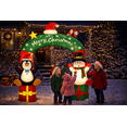 thumbnail image 3 of Firstness 8ft Christmas Inflatables Archway Snowman Penguin Blow ups Xmas Decor with LED Light for Outdoor Decoration, 3 of 5