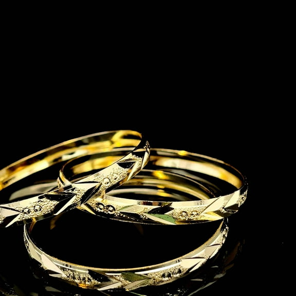 Gold Filled Bangle Set - GOLD