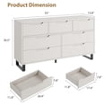 thumbnail image 2 of Commode de Style Ferme pour Chambre, Commode à 6/7/8 Tiroirs, Commode en Bois, Grand Organisateur de Rangement pour Chambre, Salon, 2 of 7