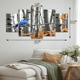 thumbnail image 4 of Designart "Serene Forest Bird Monochrome Blue Grey II" Animals Art Living Room Set, 4 of 5