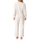 thumbnail image 3 of Conjuntos de sudadera para mujeres INSPIRE CHIC de 2 piezas, conjuntos de lounge de franela suave, suéter y pantalones, conjuntos de pijama XL beige, 3 of 6