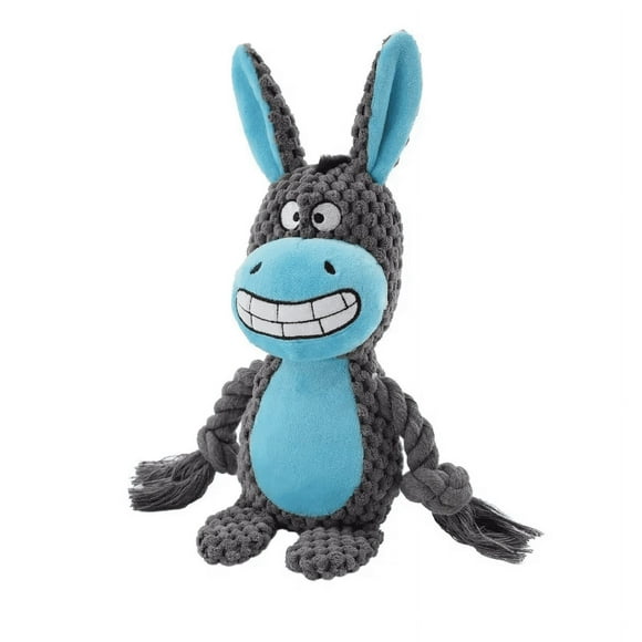 Xiongpin Stuffed Raw Small Dog Plush Interactive Toy Indestructible Bite Resistant Sound Puppy Squeaky Dogs Rattle For Pet Toys Supplies