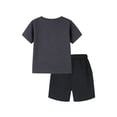 thumbnail image 2 of HILEELANG 4-13 Little/Big Boys Charcoal Basketball Graphic Cotton Blend Tops & Shorts Set, Size 8-9Y, 2 of 8