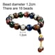 thumbnail image 2 of Pulsera de vidrio de colores multicolor, cuentas de Buda, pulseras elásticas de cuentas de meditación de yoga para hombres y mujeres, 2 of 5