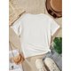 thumbnail image 2 of Root For Each Other Graphic Print Creative T-Shirts For Girl, Soft & Elastic Comfy Crew Neck Short Sleeve Tee, Kid's Summer Tops, 2 of 6