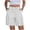 White women cargo shorts elastic waist a1, variant on Cagogo Womens Shorts Elastic Waist Flowy Casual Loose Fit Solid Basic Summer Vacation Beach Hiking Shorts with Pockets, Dark Blue XL