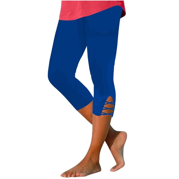 Luvrsol Capri Leggings for Women Quick Dry Moisture Wicking High Waisted Skinny Pants 4-Way Stretch Workout Yoga, Size S-3XL