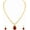 Gold MAROON, variant on Indian Women's Jewelry Set, Silver Plated Rhinestone Crystal Drop Prom Party Accessories Wedding Bride Earrings Necklace Set
