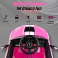 thumbnail image 4 of Licensed Ford Mustang GT500 Ride on Car for Kids by OLAKIDS, Battery Powered Electric Vehicle with Remote Control, Headlight, Power Display, USB, Music, Radio, Aged 3-8, 4 of 9